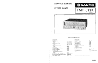 Sanyo FMT-611-K - Service Manual 